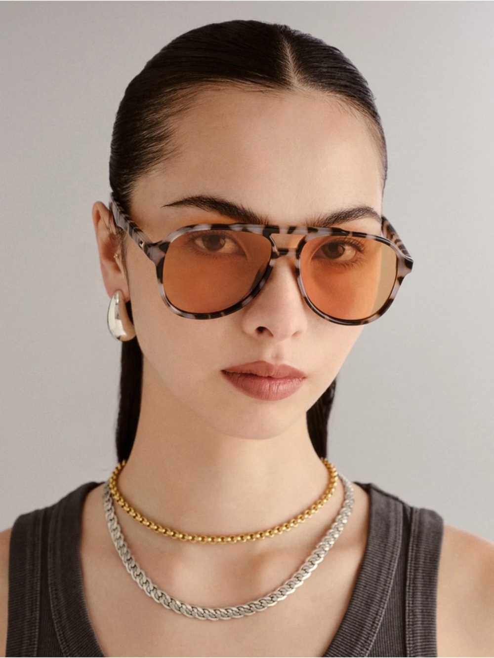 Le Specs “Tragic Magic” Aviator in Cookie Tortoise EUC